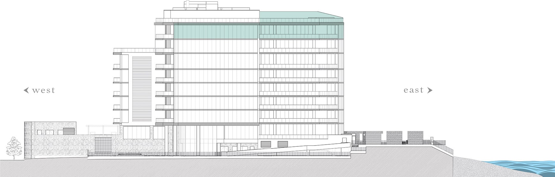 South Elevation Penthouse 03