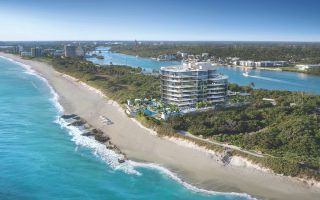SeaGlass Aerial Rendering Jupiter Island