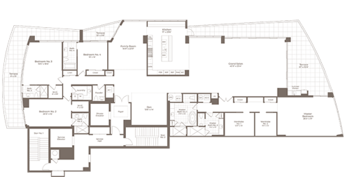 SeaGlass Penthouse 1 Floor Plan