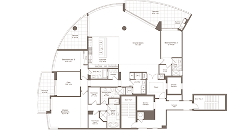 SeaGlass Residence 01 Floor Plan