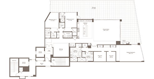 SeaGlass Residence 202 Floor Plan