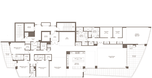 SeaGlass Residence 803 Floor Plan